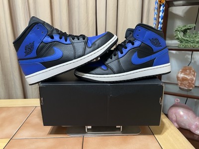 Jordan 1 Mid Hyper Royal 2021 - 554724-077- Size 8.5 Mens -(Pre-owned With box)