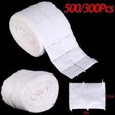 300Pcs/roll Nail Cotton Wipes UV Gel Nail Tips Polish Remover Cleaner Lint NEW