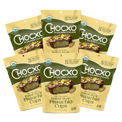 Milk Dubai Chocolate Pistachio Cups - Lower Sugar, Organic, Nongmo, Keto, Gluten