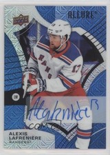 2021-22 Upper Deck Allure Blue Line Auto 11/35 Alexis Lafreniere #59 Auto 0uy