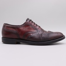 Bostonian Windsor Shell Cordovan Leather Wingtip Dress Shoes Size 10 US Burgundy