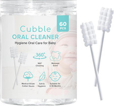 Baby Tongue Cleaner, 60Pcs, Disposable Infant Toothbrush, Hygiene Oral Care Oral