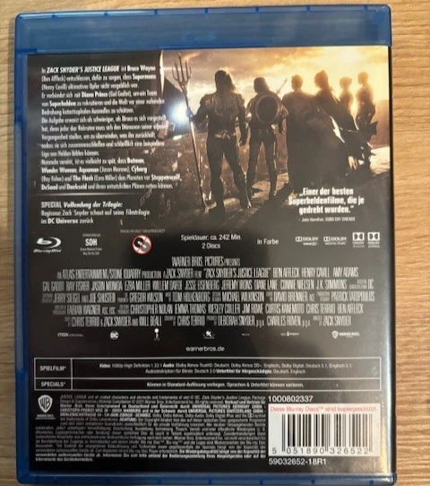 Zack Snyder's Justice League [Blu-Ray, 2 Discs] wie NEU!!! - Bild 2 von 2