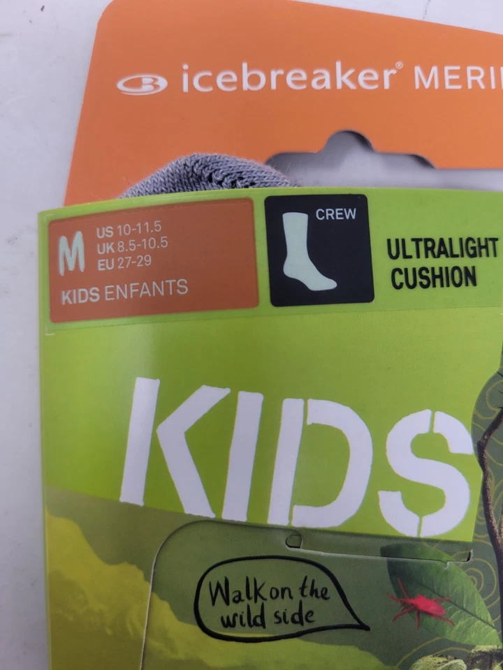 Calcetín Icebreaker Lana Merino Niños Estilo de Vida Crew (Talla Mediana) Monzón/Cricket Foto 2 de 3