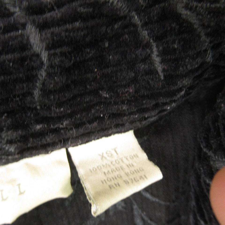 Vestido J Jill Mujer XS Alto 3/4 Alto Ligero Recto Pana Botones Foto 4 de 4