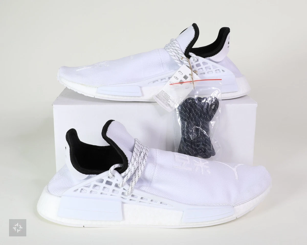 Adidas NMD HU Pharrell Extra Eye White Cloud Core Black (GY0092) Men Size  5.5-10