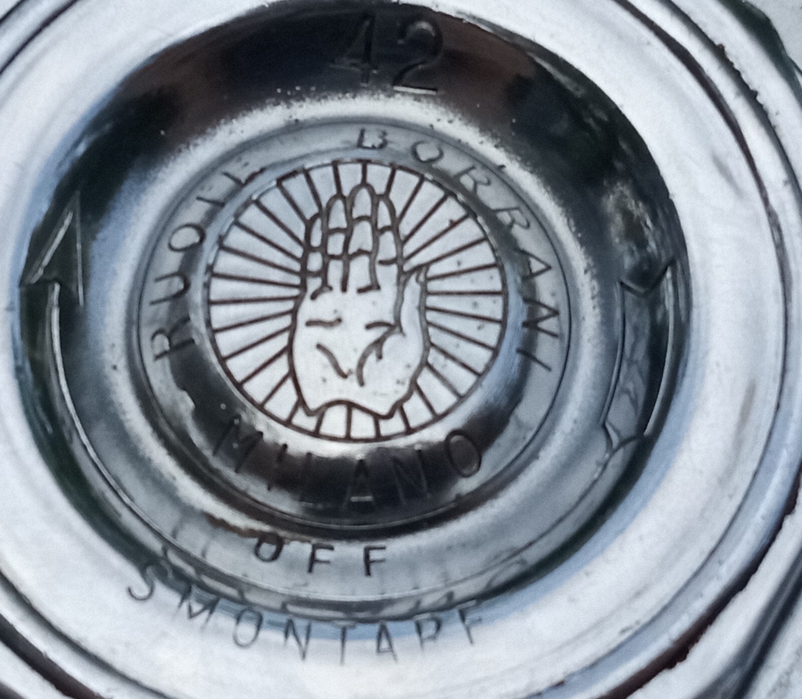 Ferrari Borrani Center Lock Wheel Knock Off Nut_42 Rudge_GENUINE