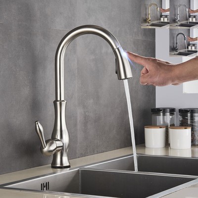 Sensor Nickel Touch Kitchen Faucet Sensitive Smart Touch Kitchen