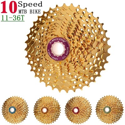 SMLLOW MTB 10 Speed Cassette 11-36 T Golden Freewheel for M610 XT 