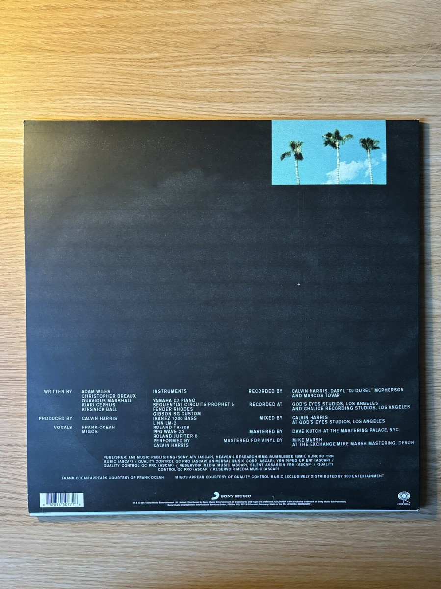 Calvin Harris Slide Limited Edition Record Picture Vinyl Mint