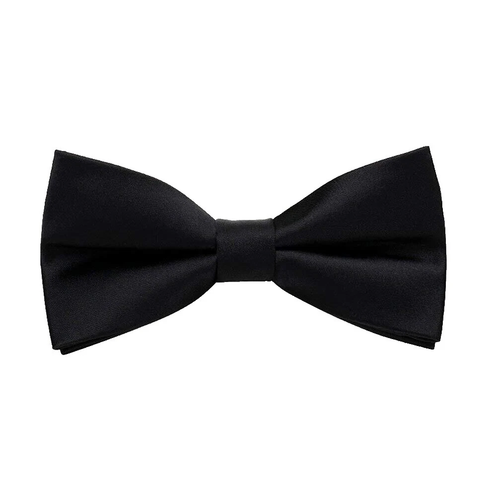 Corbatas pajaritas Poliéster Negro para Hombres