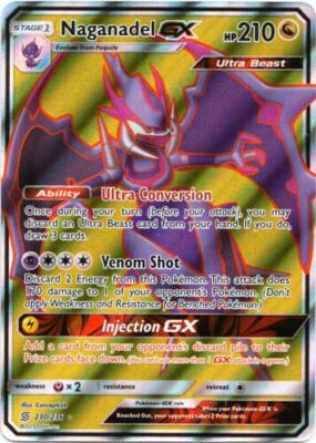 Naganadel GX 230/236 F/A S&M Unified Minds ULTRA RARE PERFECT MINT! Pokemon  