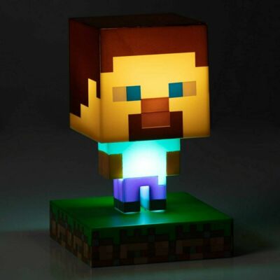 Minecraft Steve Night Light Lamp 3D Character Figure ICONS Paladone