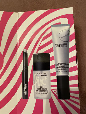 MAC Tricks Of The Trade Kit (1 Primer + 1 Finishing Mist + 1 Prep) NIB