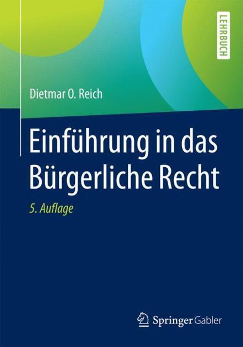 Thumbnail - Einführung In Das Bürgerliche Recht | Dietmar O. Reich | Taschenbuch |