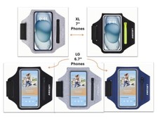 Cell Phone Case Armband Touchscreen Choice 2 Sizes Zip Sports Running