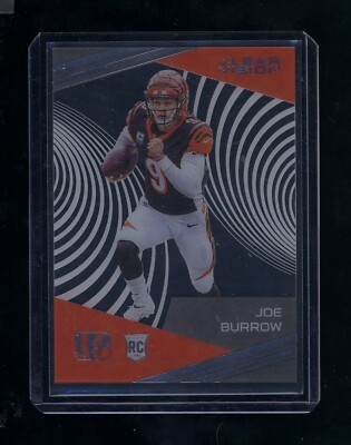2020 Chronicles Joe Burrow Clear Vision Rookie Card RC #CV-1 Bengals RARE GEM