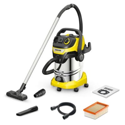 Karcher Wet/Dry Shop Vacuum Cleaner 8 Gal. 1300-Watt Multi-Purpose w/ Attachment