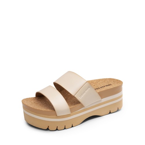 Women Platform Slides Sandals Arch Support Slip-on Classic Beach Wedge Sandals - Picture 33 of 44