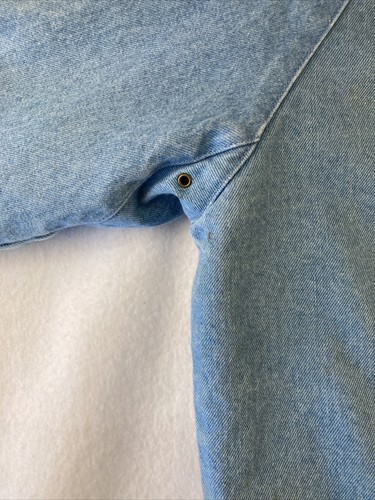 Vintage LAND ROVER Lined Denim Bomber Jacket Collared Men’s Size S Hong Kong - Picture 17 of 23