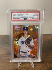 2023 Topps Chrome  Sapphire Selections Bobby Miller Orange /25 PSA 10 RC