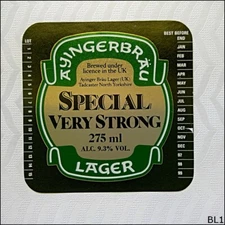 Ayingerbrau Special Very Strong Lager Beer Label (BL1)