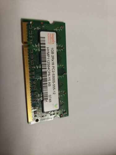 HYMP512S64CP8-Y5 HYNIX LAPTOP MEMORY 1GB PC2-5300 (CA62) - Picture 1 of 5