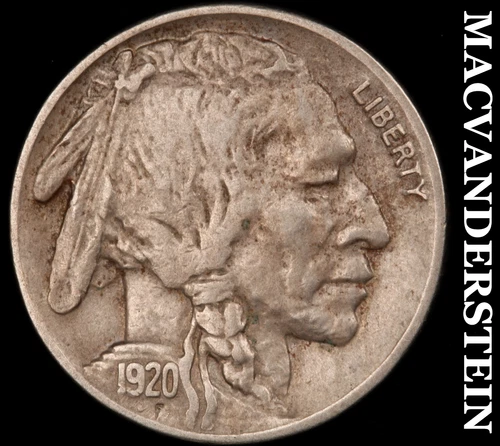 1920-S Buffalo Nickel- Extra Fine Semi Key Better Date No Reserve #i8394