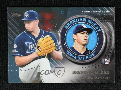 2020 Topps Player Medallions Black 65/199 Brendan McKay #TPM-BM Rookie RC 1cx3