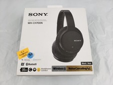 New Sony WH-CH700N Wireless Noise Cancelling Black Bluetooth Headphones 35HR 3s