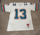 Vintage Miami Dolphins Dan Marino Jersey MacGregor Sand Knit NFL Sz L White