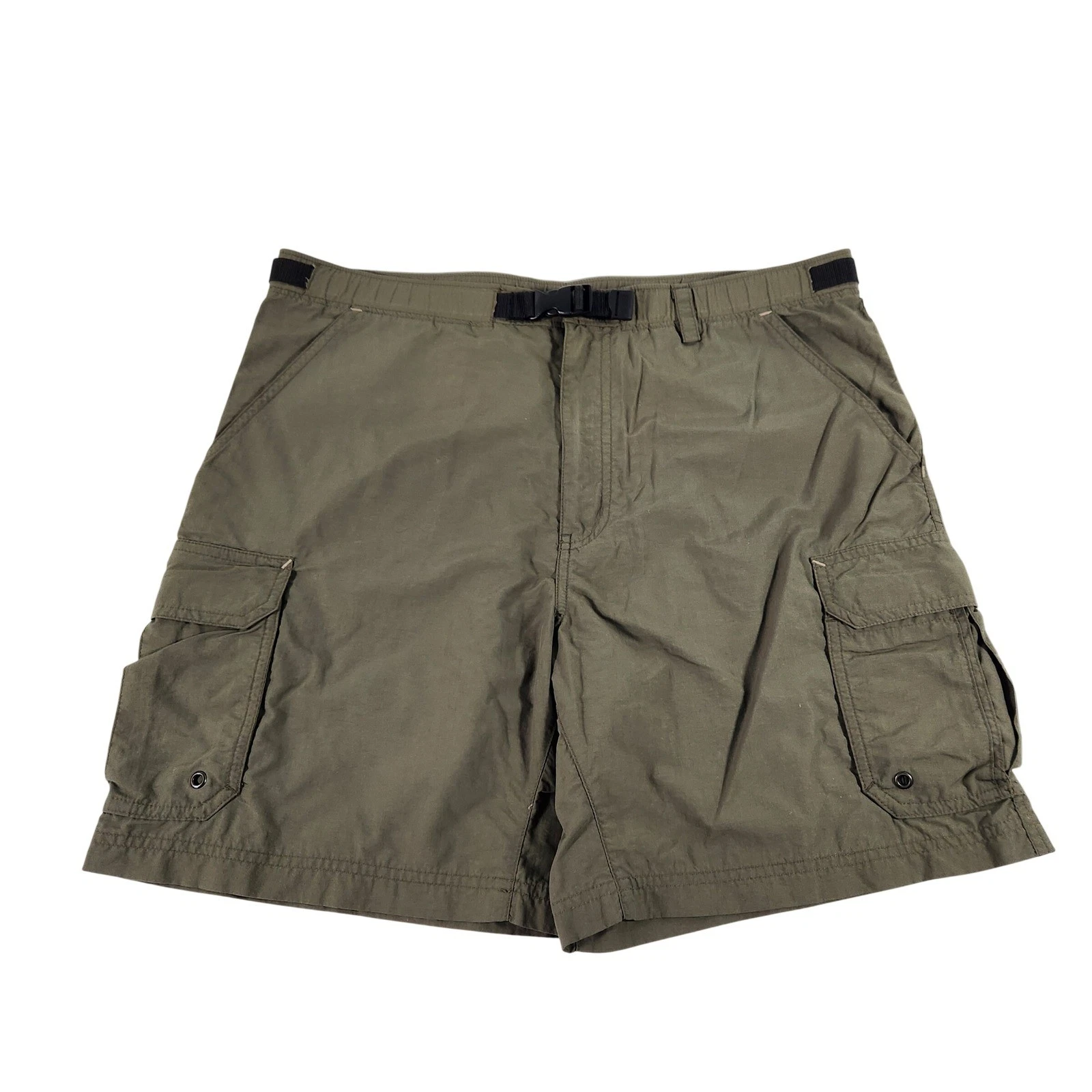REI Sahara Cargo Shorts Mens Medium Olive Green Hiking Outdoor UPF 50+ Belted
Opens in a new window 