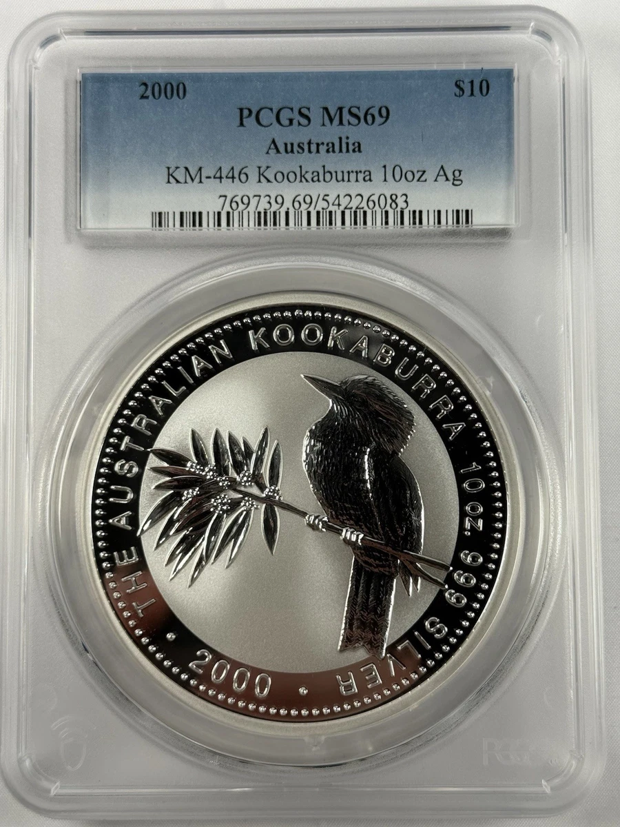 Australian Kookaburra MS 69 PCGS Certified Silver Bullion Coins
