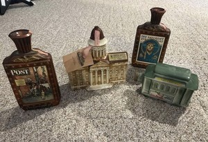 4 vintage decanters