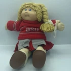 Vintage 1983 Coleco Cabbage Patch Kid Doll Blonde Curly Hair Blue Eyes