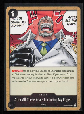 #ad #ad After All These Years I#x27;m Losing My Edge OP11 097 One Piece NM $1.39