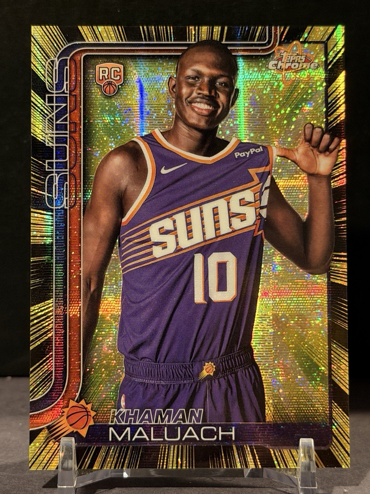 2025-26 Topps Chrome Khaman Maluach Radiating Rookies Case Hit SSP