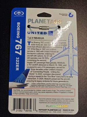 UA United Airline Planetags B767-300ER N646UA | eBay