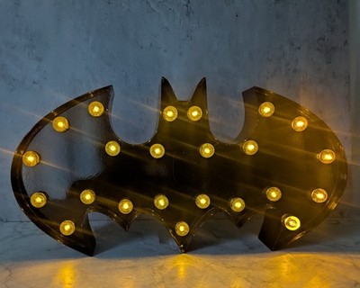 Batman Schild Display Licht Fledermaus