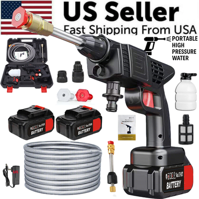 #ad Portable Cordless Electric High Pressure Water Spray Gun Car Washer Cleaner Tool $30.99