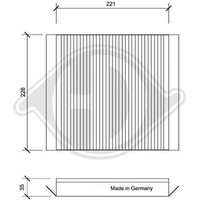 DCI0076 Filter, Innenraumluft FüR CitroËN Xsara (N1)