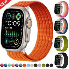 Nylon Sport Loop Band for Apple Watch Series 10 11 9 8 7 6 5 SE Ultra 3 38  49mm