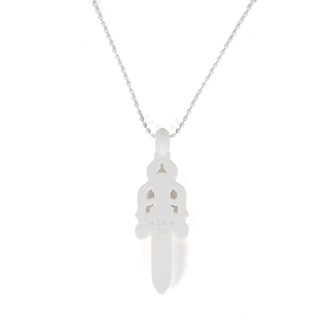 CHROME HEARTS | Large Dagger Rubber Necklace (Large Rubber) White Used BEEG-0 thumbnail 2