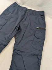 The B.C. Clothing Co Convertible Pants Size 30x29 Cargo Tactical Stretch Blue 