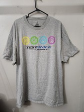 VTG Deadstock Disney Parks Men T-Shirt 2XL Gray Disneyland Testtrack Chevrolet 