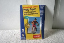 Photo Paper Staples Professional Glossy 24 count 4x6 New