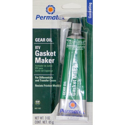Permatex 81182, One Sealant 3 oz Tube Gear Oil RTV Silicone Gray