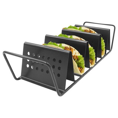 Zenport 870015 3-Taco Cooking Nonstick Grill Rack, Black