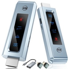 Wireless HDMI Transmitter and Receiver, HD Extender Plug  Play Portable 2.4G/5G