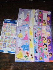 Bulk Lot Disney Princess Stickers Hallmark Ariel Belle Cinderella Tinkerbell